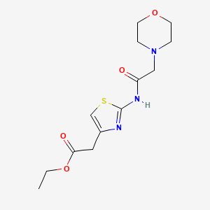 ethyl {2-[(4-morpholinylacetyl)amino]-1,3-thiazol-4-yl}acetate