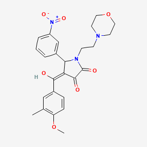 3-hydroxy-4-(4-methoxy-3-methylbenzoyl)-1-[2-(4-morpholinyl)ethyl]-5-(3-nitrophenyl)-1,5-dihydro-2H-pyrrol-2-one