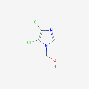 molecular formula C4H4Cl2N2O B053324 (4,5-Dichloro-1H-imidazol-1-yl)methanol CAS No. 119552-43-1