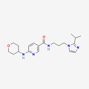 N-[3-(2-isopropyl-1H-imidazol-1-yl)propyl]-6-(tetrahydro-2H-pyran-4-ylamino)nicotinamide