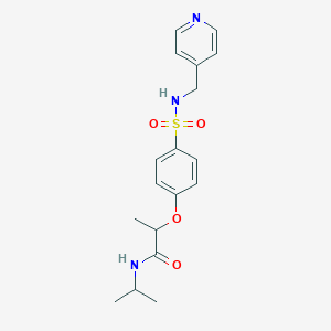 N-isopropyl-2-(4-{[(4-pyridinylmethyl)amino]sulfonyl}phenoxy)propanamide