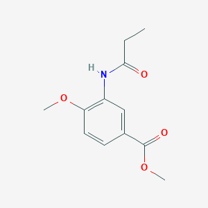 molecular formula C12H15NO4 B5332471 methyl 4-methoxy-3-(propionylamino)benzoate 