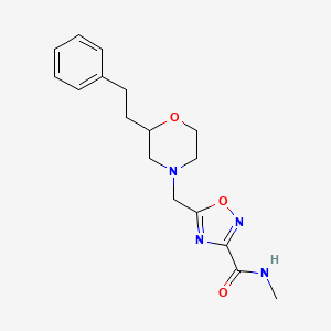 N-methyl-5-{[2-(2-phenylethyl)-4-morpholinyl]methyl}-1,2,4-oxadiazole-3-carboxamide