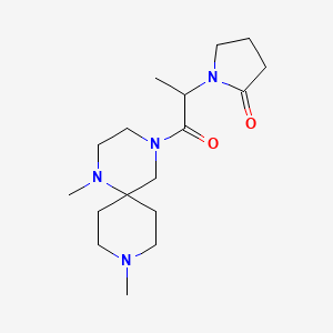 1-[2-(1,9-dimethyl-1,4,9-triazaspiro[5.5]undec-4-yl)-1-methyl-2-oxoethyl]pyrrolidin-2-one