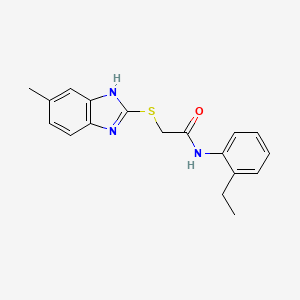 N-(2-ethylphenyl)-2-[(5-methyl-1H-benzimidazol-2-yl)thio]acetamide