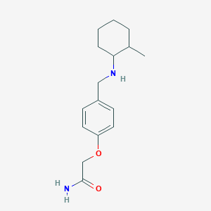 molecular formula C16H24N2O2 B5332545 2-(4-{[(2-methylcyclohexyl)amino]methyl}phenoxy)acetamide 