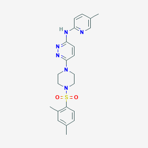 6-{4-[(2,4-dimethylphenyl)sulfonyl]-1-piperazinyl}-N-(5-methyl-2-pyridinyl)-3-pyridazinamine