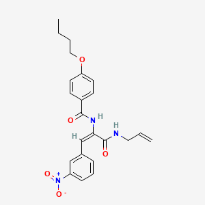 N-[1-[(allylamino)carbonyl]-2-(3-nitrophenyl)vinyl]-4-butoxybenzamide