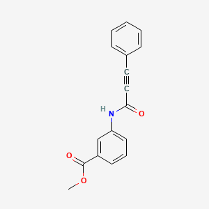 molecular formula C17H13NO3 B5332626 methyl 3-[(3-phenyl-2-propynoyl)amino]benzoate 