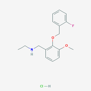 N-{2-[(2-fluorobenzyl)oxy]-3-methoxybenzyl}ethanamine hydrochloride