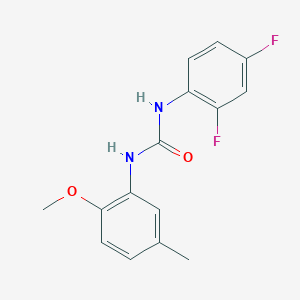 molecular formula C15H14F2N2O2 B5332661 N-(2,4-difluorophenyl)-N'-(2-methoxy-5-methylphenyl)urea 