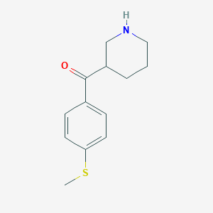 [4-(methylthio)phenyl](3-piperidinyl)methanone hydrochloride