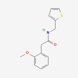 molecular formula C14H15NO2S B5332685 2-(2-methoxyphenyl)-N-(thiophen-2-ylmethyl)acetamide 