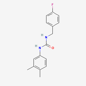 N-(3,4-dimethylphenyl)-N'-(4-fluorobenzyl)urea