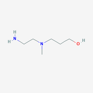 molecular formula C6H16N2O B053327 3-[2-Aminoethyl(methyl)amino]propan-1-ol CAS No. 118646-21-2