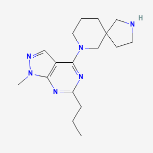 7-(1-methyl-6-propyl-1H-pyrazolo[3,4-d]pyrimidin-4-yl)-2,7-diazaspiro[4.5]decane