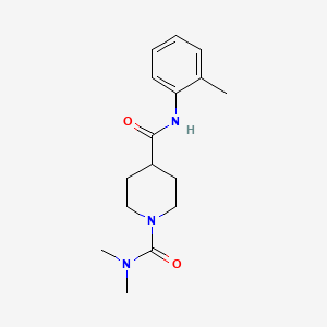 N~1~,N~1~-dimethyl-N~4~-(2-methylphenyl)-1,4-piperidinedicarboxamide