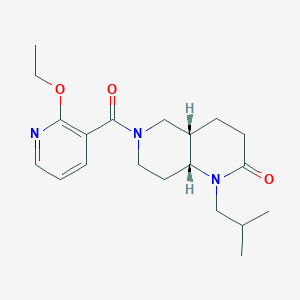 (4aS*,8aR*)-6-[(2-ethoxy-3-pyridinyl)carbonyl]-1-isobutyloctahydro-1,6-naphthyridin-2(1H)-one