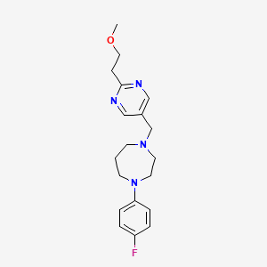 1-(4-fluorophenyl)-4-{[2-(2-methoxyethyl)-5-pyrimidinyl]methyl}-1,4-diazepane