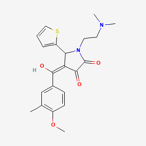 1-[2-(dimethylamino)ethyl]-3-hydroxy-4-(4-methoxy-3-methylbenzoyl)-5-(2-thienyl)-1,5-dihydro-2H-pyrrol-2-one