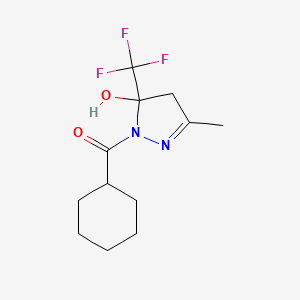 cyclohexyl-[5-hydroxy-3-methyl-5-(trifluoromethyl)-4H-pyrazol-1-yl]methanone