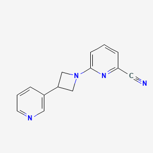 6-[3-(3-pyridinyl)-1-azetidinyl]-2-pyridinecarbonitrile