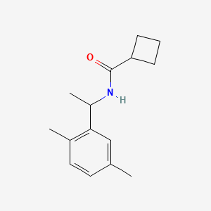 molecular formula C15H21NO B5332857 N-[1-(2,5-dimethylphenyl)ethyl]cyclobutanecarboxamide 