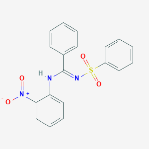 N-(2-nitrophenyl)-N'-(phenylsulfonyl)benzenecarboximidamide