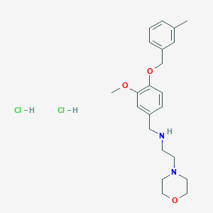 N-{3-methoxy-4-[(3-methylbenzyl)oxy]benzyl}-2-(4-morpholinyl)ethanamine dihydrochloride