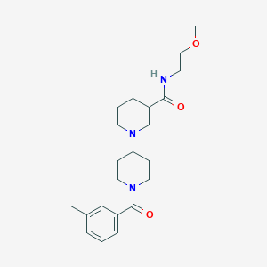 N-(2-methoxyethyl)-1'-(3-methylbenzoyl)-1,4'-bipiperidine-3-carboxamide