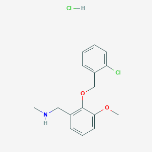 {2-[(2-chlorobenzyl)oxy]-3-methoxybenzyl}methylamine hydrochloride