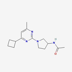 N-[1-(4-cyclobutyl-6-methylpyrimidin-2-yl)pyrrolidin-3-yl]acetamide