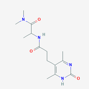 N~2~-[3-(2-hydroxy-4,6-dimethylpyrimidin-5-yl)propanoyl]-N~1~,N~1~-dimethylalaninamide