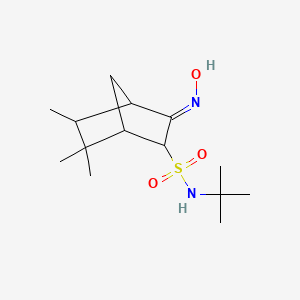 N-(tert-butyl)-3-(hydroxyimino)-5,6,6-trimethylbicyclo[2.2.1]heptane-2-sulfonamide