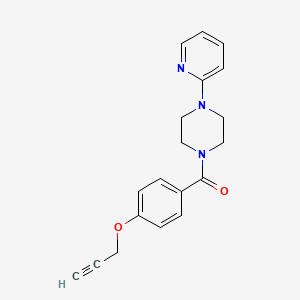 (4-Prop-2-ynoxyphenyl)-(4-pyridin-2-ylpiperazin-1-yl)methanone