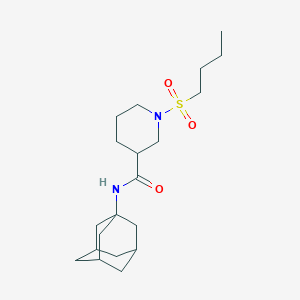 N-(1-adamantyl)-1-butylsulfonylpiperidine-3-carboxamide