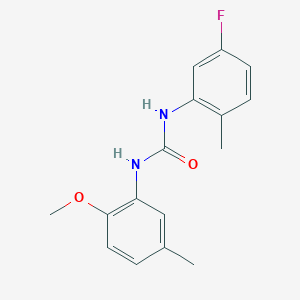 molecular formula C16H17FN2O2 B5333071 N-(5-fluoro-2-methylphenyl)-N'-(2-methoxy-5-methylphenyl)urea 