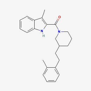 3-methyl-2-({3-[2-(2-methylphenyl)ethyl]-1-piperidinyl}carbonyl)-1H-indole