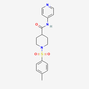 1-[(4-methylphenyl)sulfonyl]-N-4-pyridinyl-4-piperidinecarboxamide