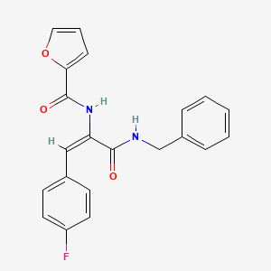 N-[1-[(benzylamino)carbonyl]-2-(4-fluorophenyl)vinyl]-2-furamide