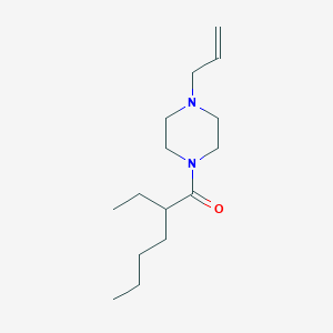 molecular formula C15H28N2O B5333131 1-allyl-4-(2-ethylhexanoyl)piperazine 