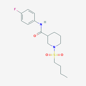 1-(butylsulfonyl)-N-(4-fluorophenyl)-3-piperidinecarboxamide