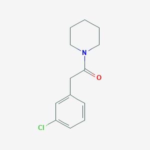 molecular formula C13H16ClNO B5333173 1-[(3-chlorophenyl)acetyl]piperidine 