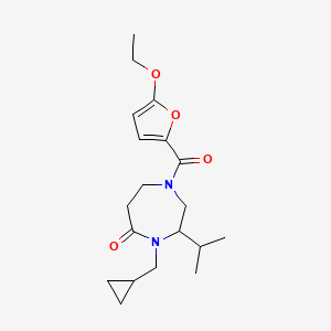 4-(cyclopropylmethyl)-1-(5-ethoxy-2-furoyl)-3-isopropyl-1,4-diazepan-5-one