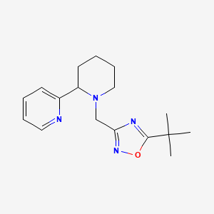 2-{1-[(5-tert-butyl-1,2,4-oxadiazol-3-yl)methyl]-2-piperidinyl}pyridine