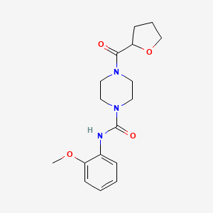 N-(2-methoxyphenyl)-4-(tetrahydro-2-furanylcarbonyl)-1-piperazinecarboxamide