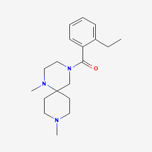 4-(2-ethylbenzoyl)-1,9-dimethyl-1,4,9-triazaspiro[5.5]undecane