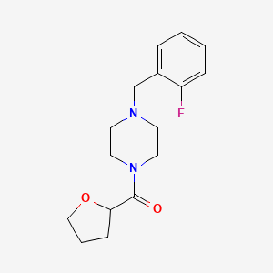 1-(2-fluorobenzyl)-4-(tetrahydro-2-furanylcarbonyl)piperazine