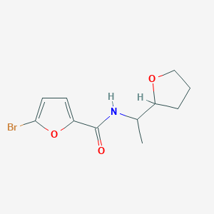 molecular formula C11H14BrNO3 B5333300 5-bromo-N-[1-(tetrahydro-2-furanyl)ethyl]-2-furamide 