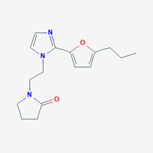 1-{2-[2-(5-propyl-2-furyl)-1H-imidazol-1-yl]ethyl}pyrrolidin-2-one